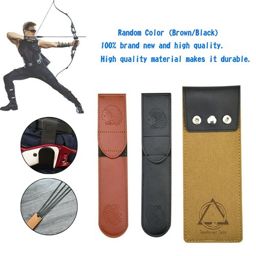 Archery Pocket Pouch Arrow Quiver Recurve Bow Carrier Holder Waist Stick Sling '