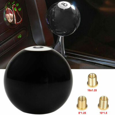 #8 eight Pool Billiard Ball custom Gear Shifter Shift Knob car lever Black Truck