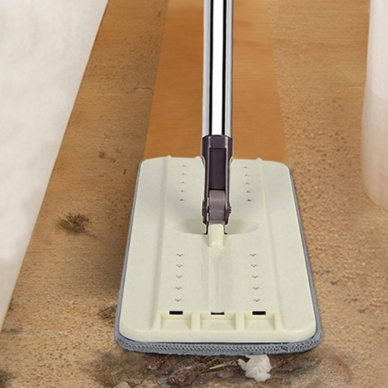 Bodenwischer Wischmop Mopp und Eimer Set Wischbezug 2 Mikrofaserpad