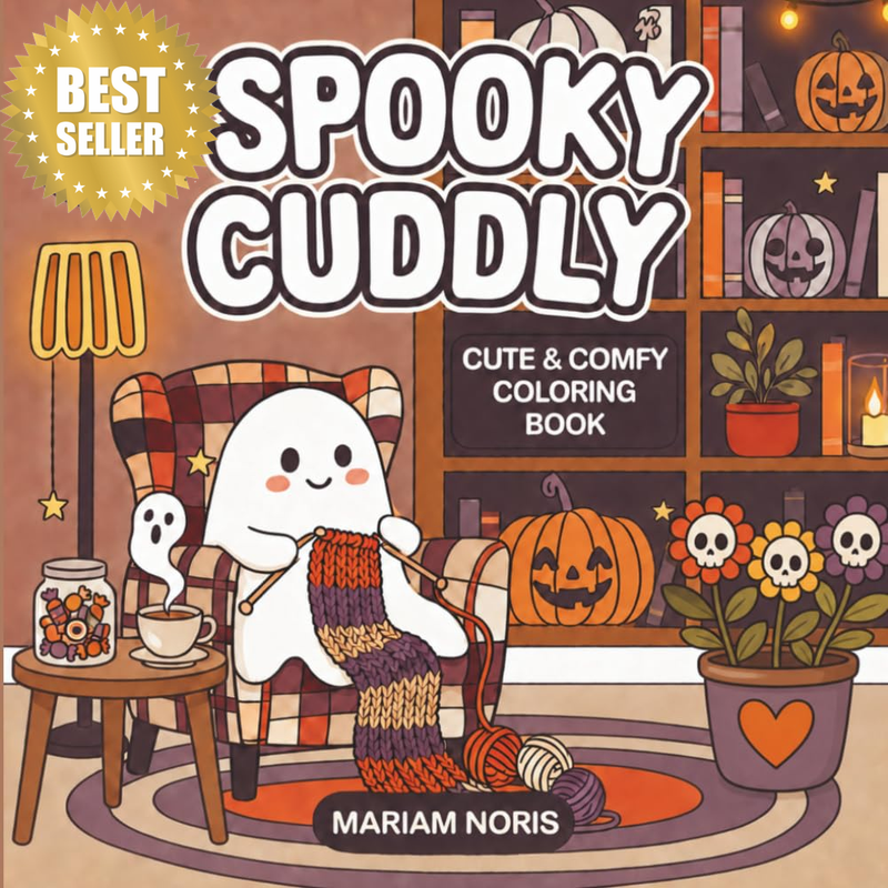 Spooky Cuddly: Cute & Comfy Coloring Book