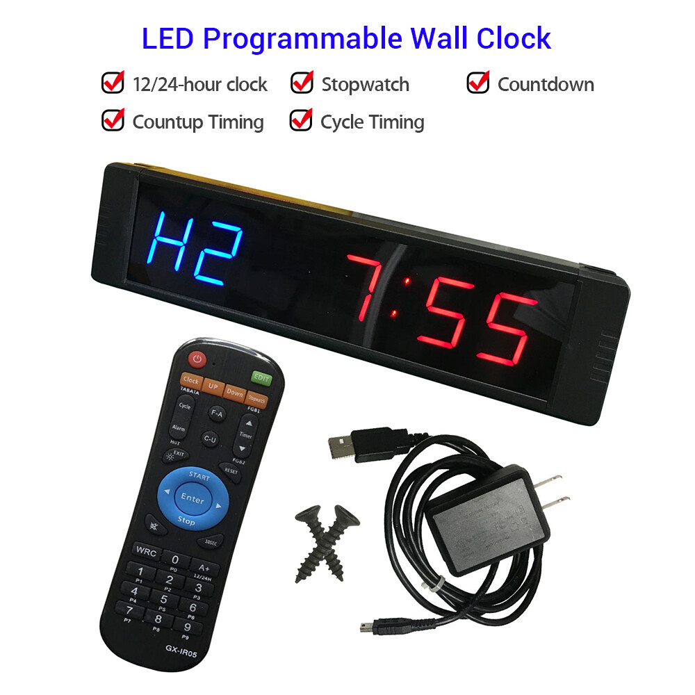 Programmable Timer Training Stopwatch Clock Digital For