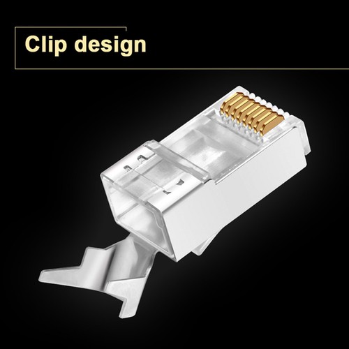 100pcs// lots RJ45 Cat7 Crystal Network Modular Connector Ethernet Cable Plug