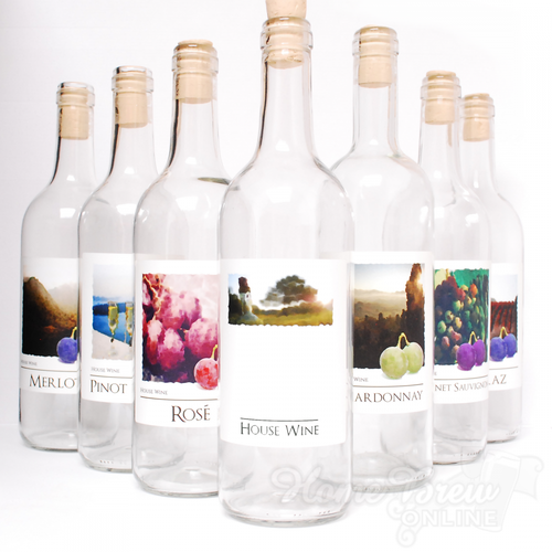 Wine Bottle Labels Self Adhesive Home Made Brew High Quality Water