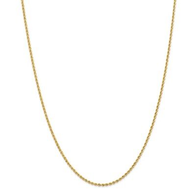 Pre-owned Superdealsforeverything Real 14kt Yellow Gold 22 Inch 2mm Regular Rope With Lobster Clasp Chain; 22 Inch