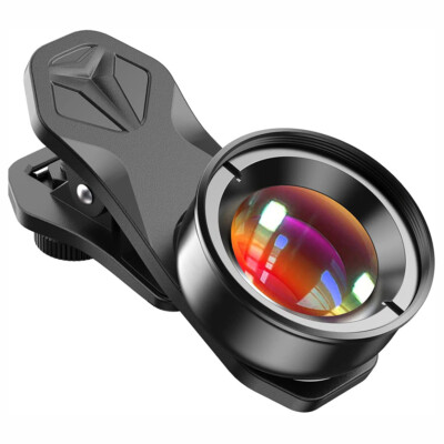 APEXEL 100mm 4K Camera Macro Lens Clip on Cell Phone Compatible with Most Phones
