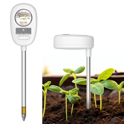 4in1 PH Tester Soil PH Value Light Moist Nutrient Test Meter Potted Plant