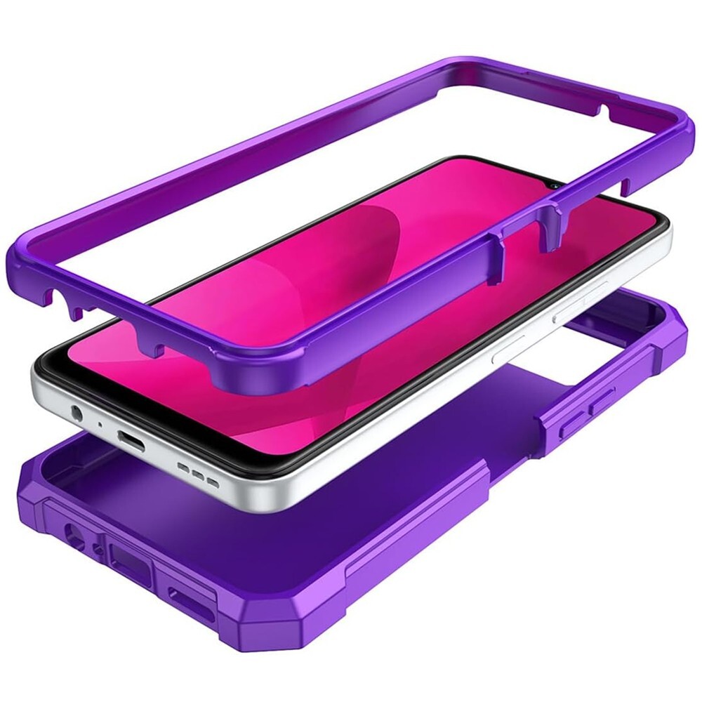 For T-Mobile Revvl 7 / 7 Pro 5G Case 2 Layer Protection Corners TPU Bumper Cover