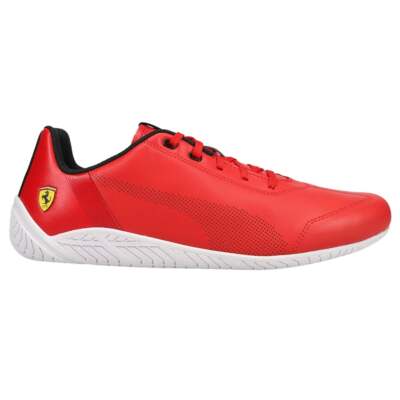 Puma Scuderia Ferrari Ridge Cat Lace Up Мужские красные кроссовки Повседневная обувь 306667-0