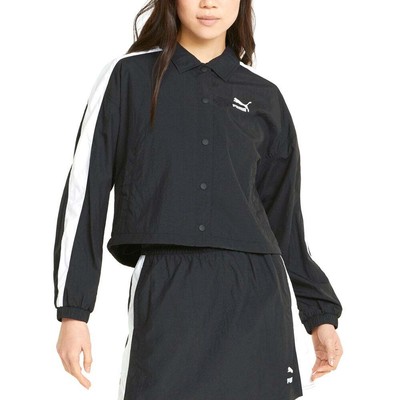 

Puma T7 Woven Jacket Womens Black Coats Куртки Верхняя одежда 533522-01, Черный, Puma T7 Woven Jacket