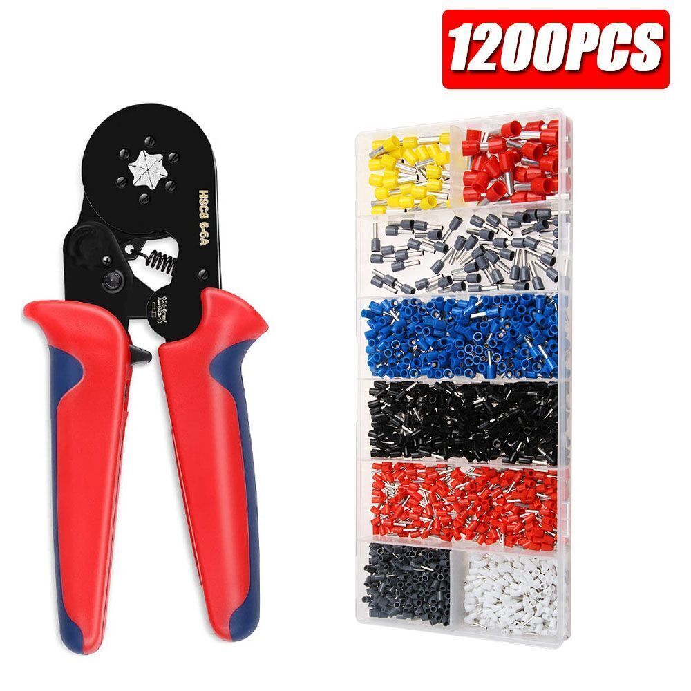 USA Terminal Cable Wire Connector Plier Block Cord Tube Suit Crimping Sleeve
