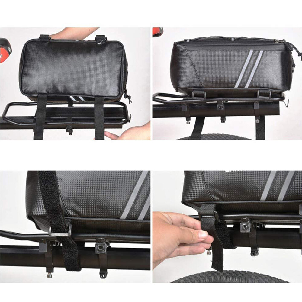 Bicycle Rear Rack Seat Bag Bike Cycling Storage Pouch Trunk Pannier Waterproof
