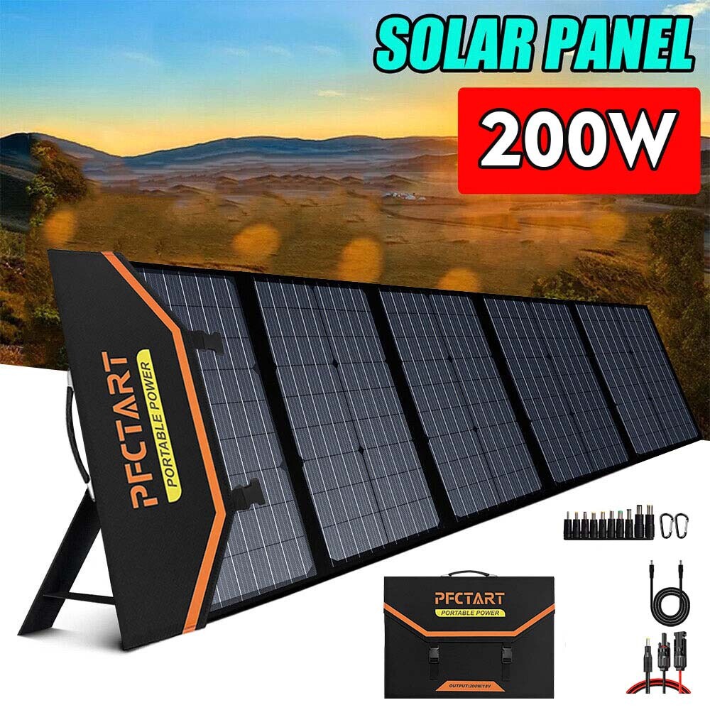 40W 60W 200Watt Solar Panel Kit Portable Battery Charger  Home Outdoor RV Marine