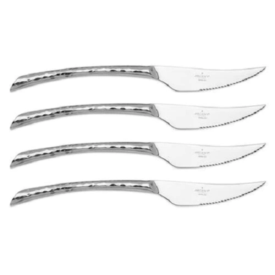 Hampton Forge Olivia Hammered 4 Piece Steak Set