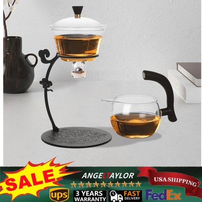 Modern Glass Tea Set Semi-Automatic Drip Pot for Tea Coffee   Lazy Kungfu