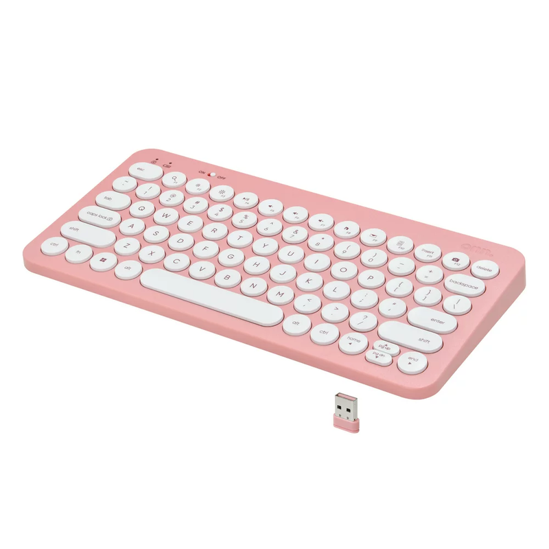 Onn. Mini Compact Wireless Office Keyboard, Nano Receiver, Windows & Mac Compati