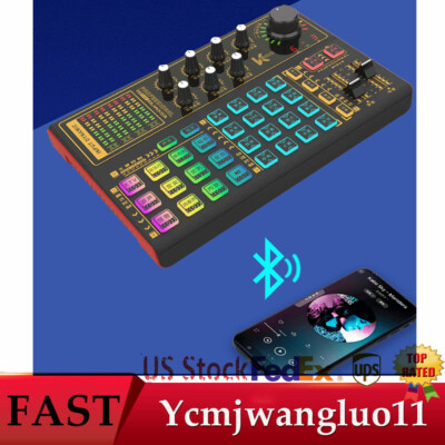LiveStreamingAudioMixerBluetoothDJSoundMixingConsoleBoardVoiceChanger