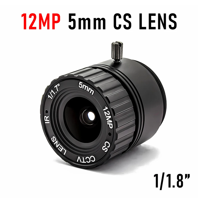 12MP CS Mount CCTV Lens 5mm 87° 1/1.7" Format With Narrowband 650nm Filter For I