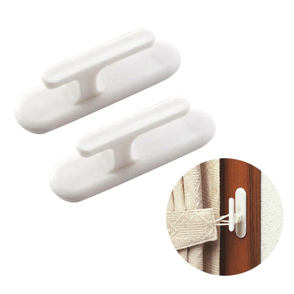 12pcs Ganchos de pared de cortina Hebillas de cortina Ganchos