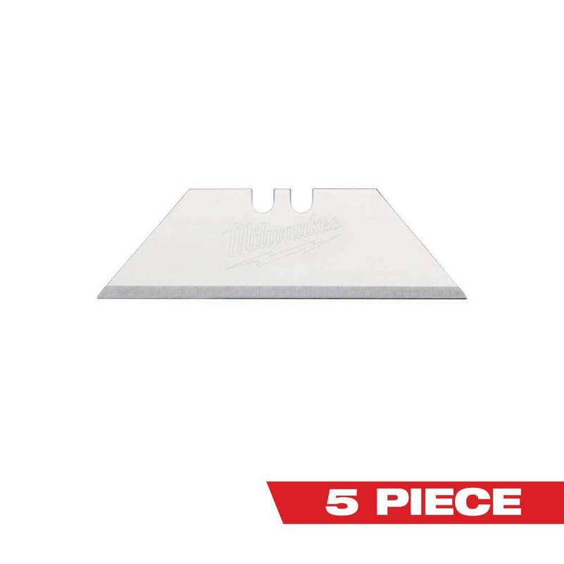 MiIwaukee General Purpose Utility Blades 5-Pack, Replacement Knife Cutting Blade