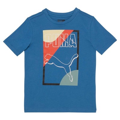 

Футболка Puma Go For Pack Ctn Jersey Fashion Tee Boys Blue Casual Tops 858831-03, Синий, Puma Go For Pack Ctn Jersey Fashion Tee