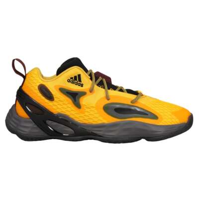 

adidas H03109 Mens Sm Exhibit A Basketball Sneakers Shoes Повседневная - Желтый -, adidas Sm Exhibit A