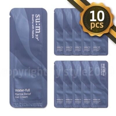 SU:M37 Water-full Marine Relief Gel Cream 1ml x 10pcs (10ml) SUM37