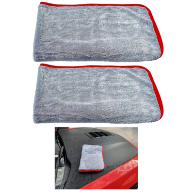 2pc Super Absorbent Drying Towel Jumbo Cloth Detail Wash Car Vehicle Washing 30"