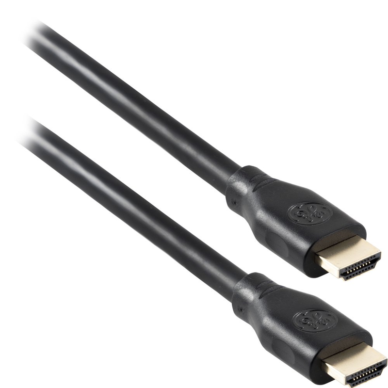 GE 25Ft 4K HDMI 2.0 Cable with Ethernet, Gold-Plated Connectors.