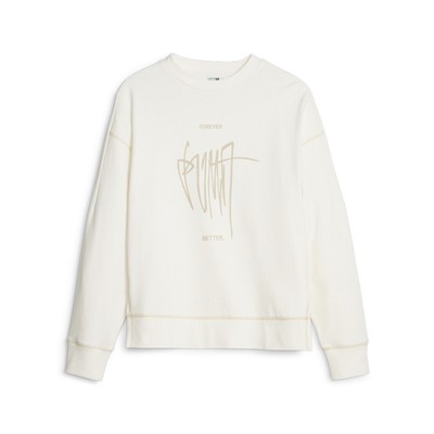 Женская толстовка с круглым вырезом Puma Classics Re:Collection белая 62164765