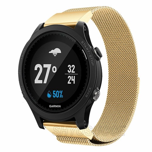 For Garmin Forerunner 945 935 GPS Milanese Stainless Strap Wrist Band Bracelet | eBay