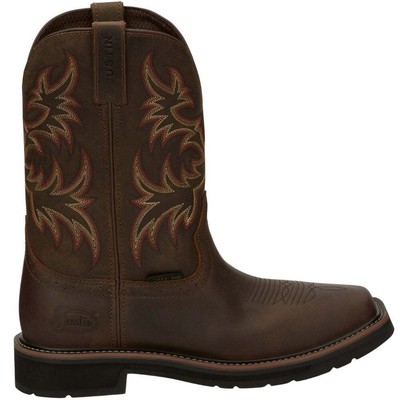 

Justin Original Workboots Driller 11 Inch Electric Toe Work Mens Brown, Коричневый, Justin Original Workboots Driller 11 Inch Electrical Steel Toe Wo