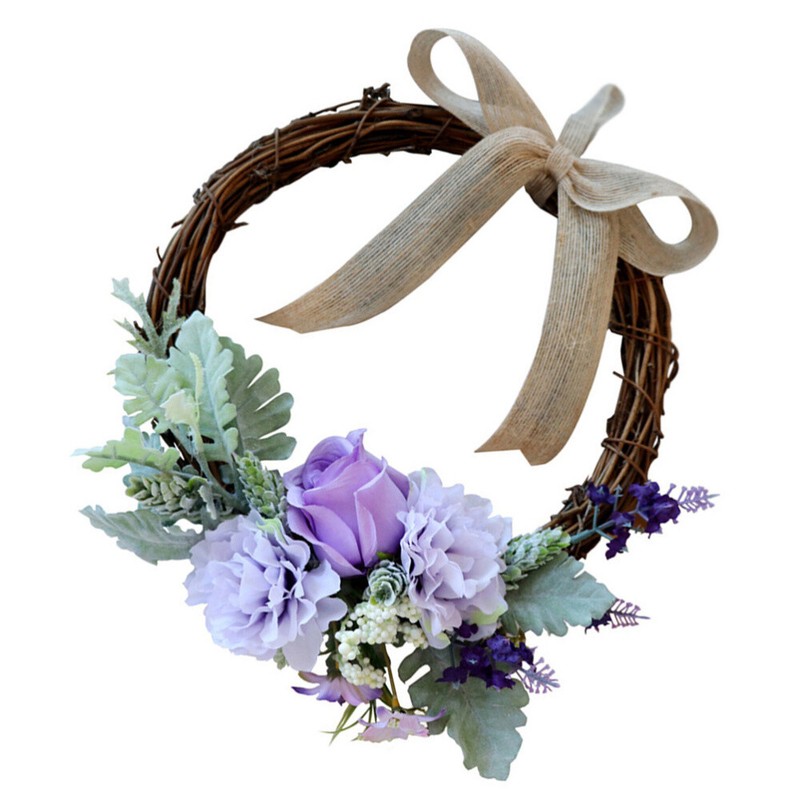  Mariage DÃ©Coration D'IntÃ©Rieur Couronne De Roses Artificielles Guirlande