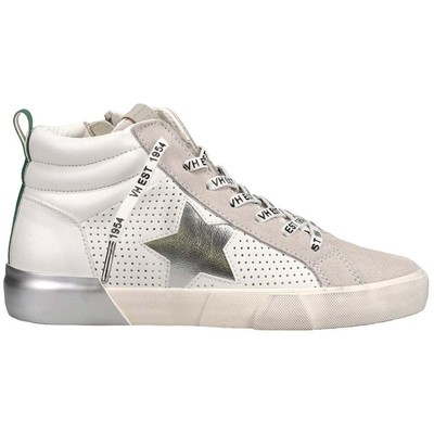 

Винтажные высокие женские кроссовки Havana Lester с перфорацией, размер 6 м, повседневная обувь, Grey;white, Vintage Havana Lester Perforated High Top