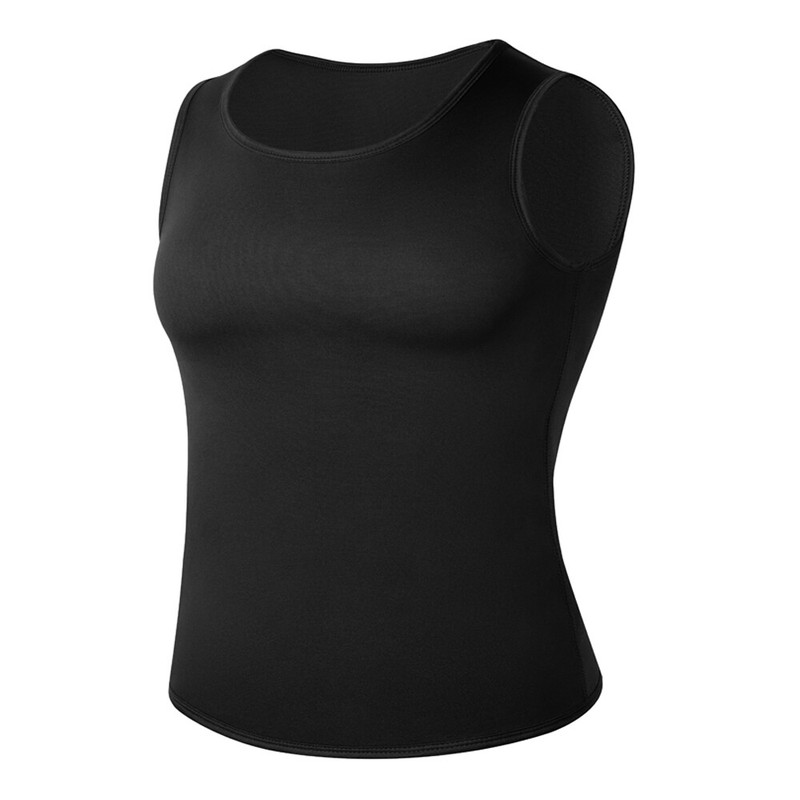 Men Waist Trainer Hot Neoprene Sauna Suit Sweat Vest Fat Burner Workout Tank Top