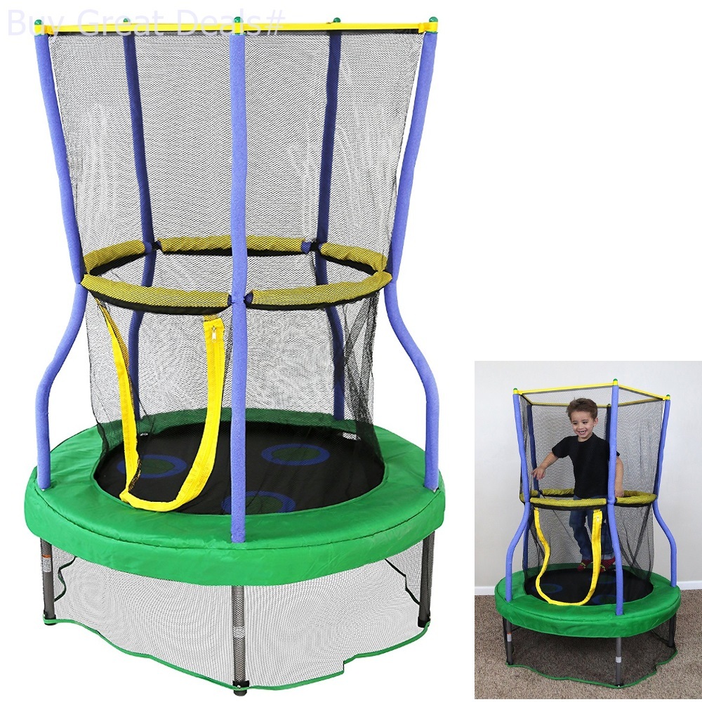 toddler trampoline with enclosure