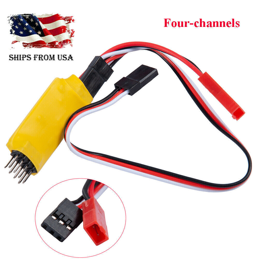 RC Car Light Remote Adapter For RC Car Receiver Four Channel