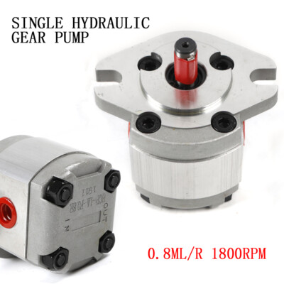 Hydraulic Gear Pump Flat Keyed Shaft SAE Flange Mounting Mini High Pressure