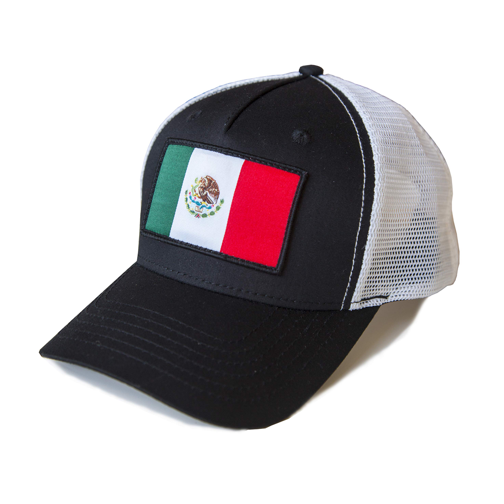 Mexico Flag Snapback, Trucker, Baseball Hat - International Tie