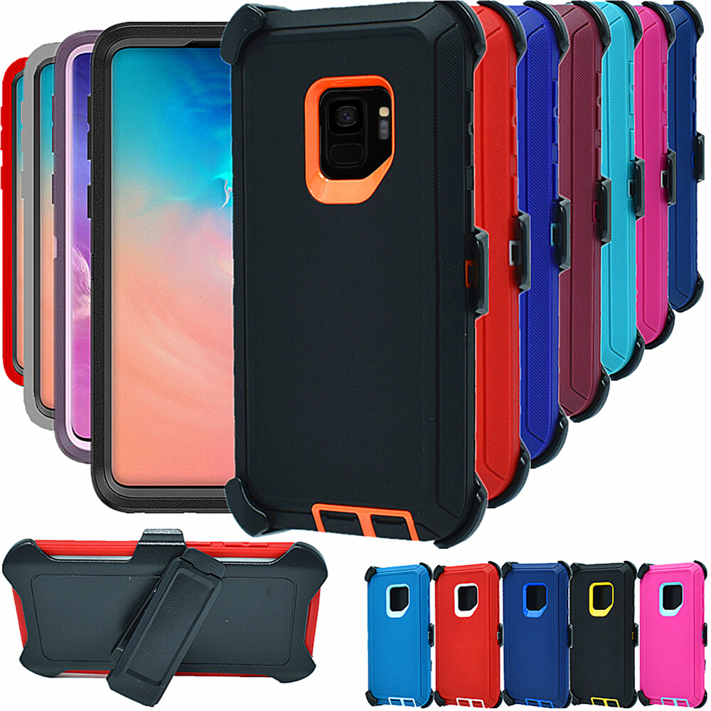 For Samsung Galaxy S9 S9+Plus Shockproof Heavy Duty Case with Belt Clip