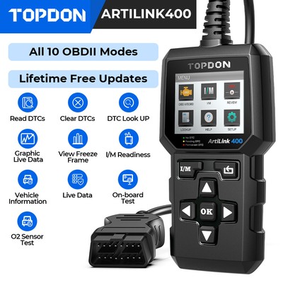 TOPDON OBD2 Code Reader Check Engine Fault Scanner Car Diagnostic Tool OBDII CAN