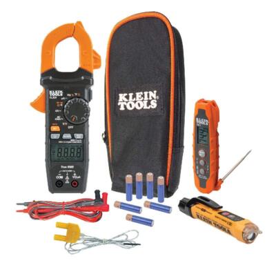 Klein Tools CL320KIT HVAC Kit for HVAC Testing; Digital Clamp Meter, Non-Contact