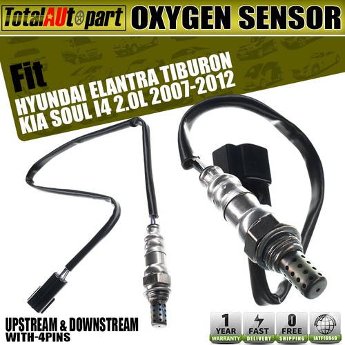 2x O2 Oxygen Sensors for Kia Soul 2010 2011 2.0L Tiburon Elantra Up