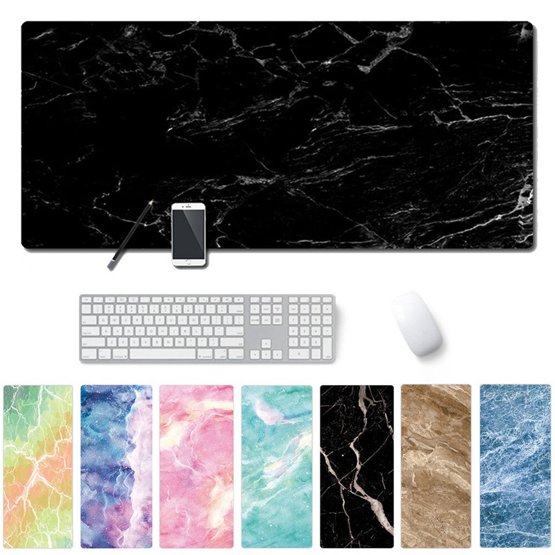 Large Rubber Marble Grain Keyboard Laptop Cushion Mouse Pad Computer Desk Mat
