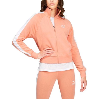 

Puma Iconic T7 Full Zip Track Jacket Женская оранжевая повседневная спортивная верхняя одежда 531, Оранжевый, Puma Iconic T7 Full Zip Track Jacket