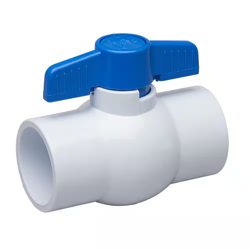 PVC Ball Valve Water Shut Off Valve Schedule 40 Pipe Fitting 100PSI Quarter Turn