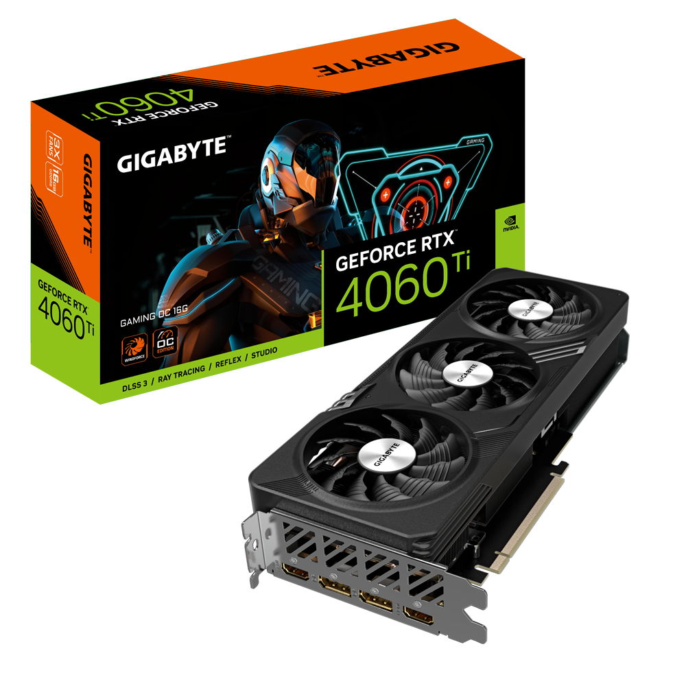 Gigabyte GeForce RTX 4060 Ti GAMING OC 16GB Graphic Card GDDR6 HDMI DP Gigabyte GeForce RTX 4060 Ti GAMING OC 16GB Graphic Card GDDR6 HDMI DP