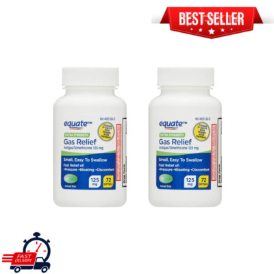 Gas X Comparison Equate Extra Strength Gas Relief Simethicone 125mg 144 Softgels