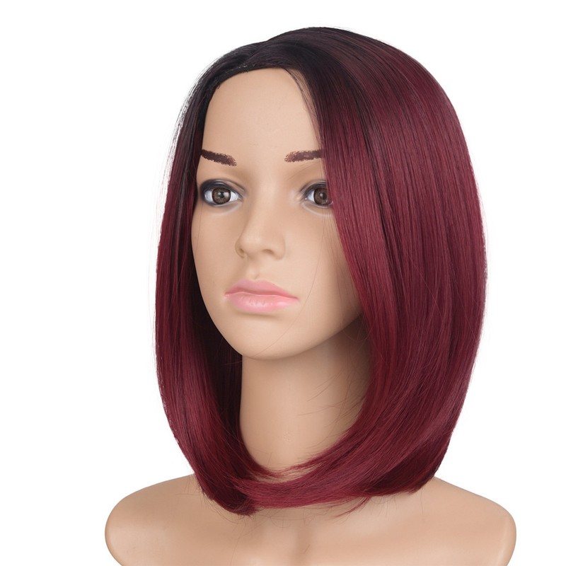 Fashion Girl Ladies Bob Style Straight Wigs Natural Black Short