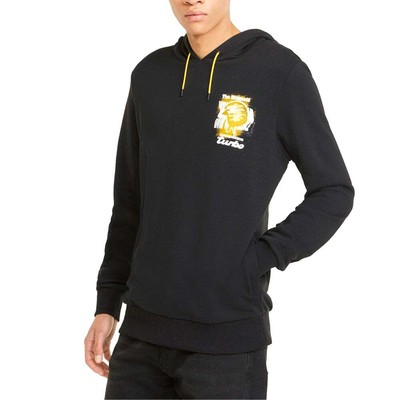 

Мужская черная повседневная верхняя одежда Puma Pl Graphic Pullover Hoodie 533786-01, Черный