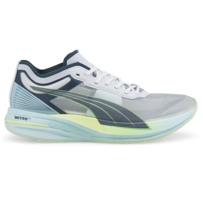 Мужские серые кроссовки Puma Deviate Nitro Elite Racer для бега Спортивная обувь 195204